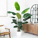 7' Artificial Bird of Paradise Tree with Resin Stone Planter