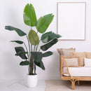 7' Artificial Bird of Paradise Tree with Resin Stone Planter