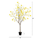 8’ Artificial Bellflower Tree