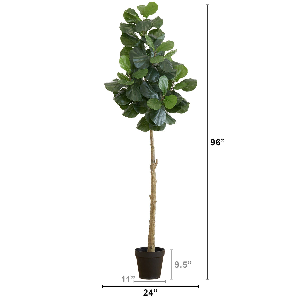 8’ Artificial Fiddle Leaf Fig Tree, photo 4 of 5