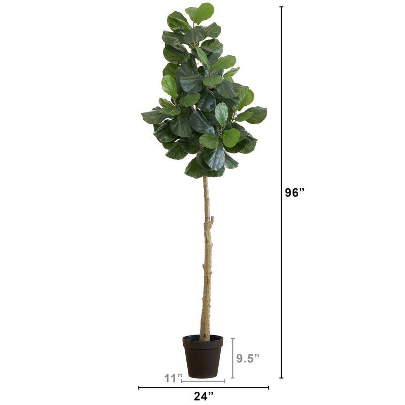 8’ Artificial Fiddle Leaf Fig Tree, photo 4 of 5