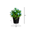 8" Artificial Flowering Arrangement -Set of 3