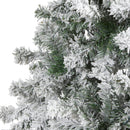 8' Flocked Rock Springs Spruce Artificial Christmas Tree