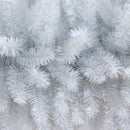 8' Artificial Holiday White Christmas Pine Archway