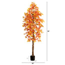 8' Autumn Deluxe Maple Artificial Fall Tree
