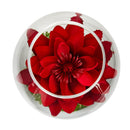 8” Lotus Artificial Arrangement in Glass Vase
