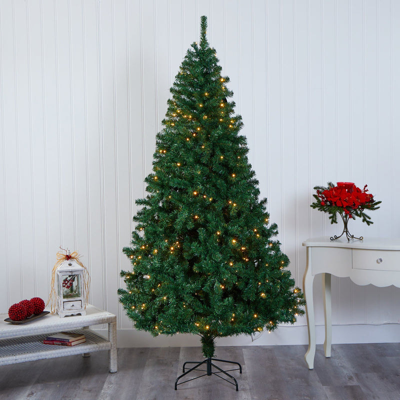 8' Northern Tip Artificial Christmas Tree with 450 Clear LED Lights, photo 5 of 6