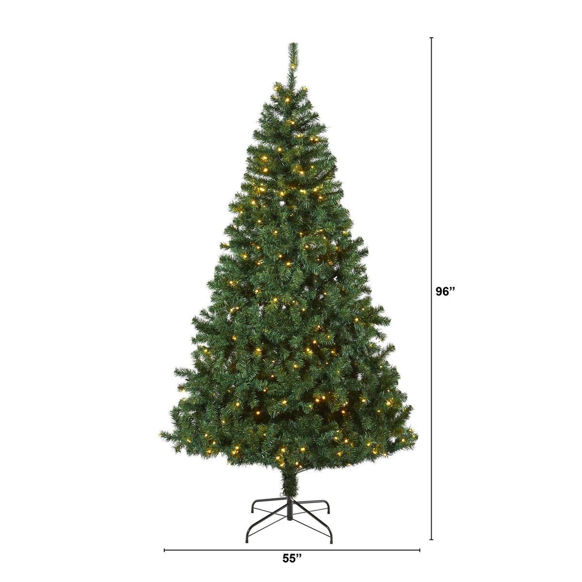 8' Northern Tip Artificial Christmas Tree with 450 Clear LED Lights, photo 2 of 6