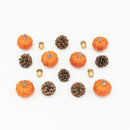 8-pc Artificial Autumn Harvest Assorted Fall Pumpkin Decor - Set of 2