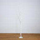 8’ Pre-Lit Artificial White Birch Tree with 500 Warm White LED Lights