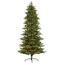 8’ South Carolina Fir Artificial Christmas Tree with 650 Clear LED Lights and 2598 Bendable Branches