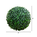 8" UV Resistant Artificial Boxwood Ball (Indoor/Outdoor) - Set of 4