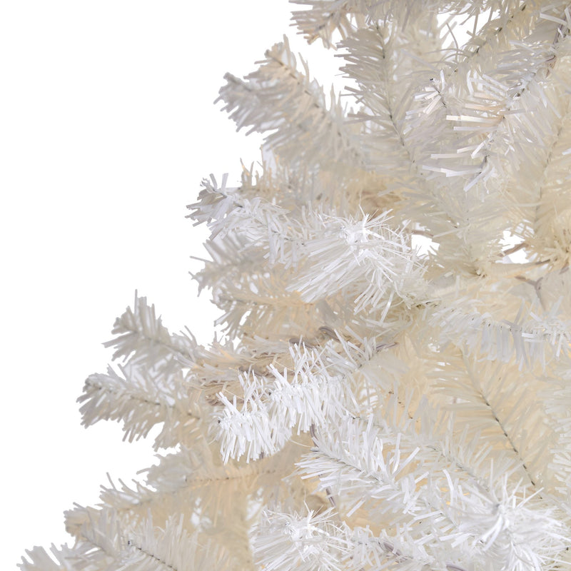 8' White Artificial Christmas Tree with 1500 Bendable Branches, photo 3 of 6
