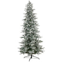 8.5’ Slim Flocked Nova Scotia Spruce Artificial Christmas Tree