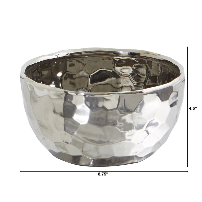 8.75” Designer Silver Bowl, photo 2 of 3