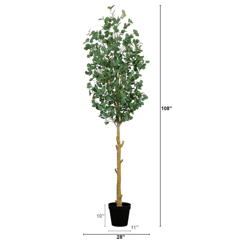 9’ Artificial Eucalyptus Tree, photo 4 of 7