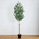 9’ Artificial Eucalyptus Tree