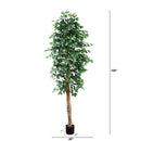 9’ Artificial Ficus Tree with Natural Trunk
