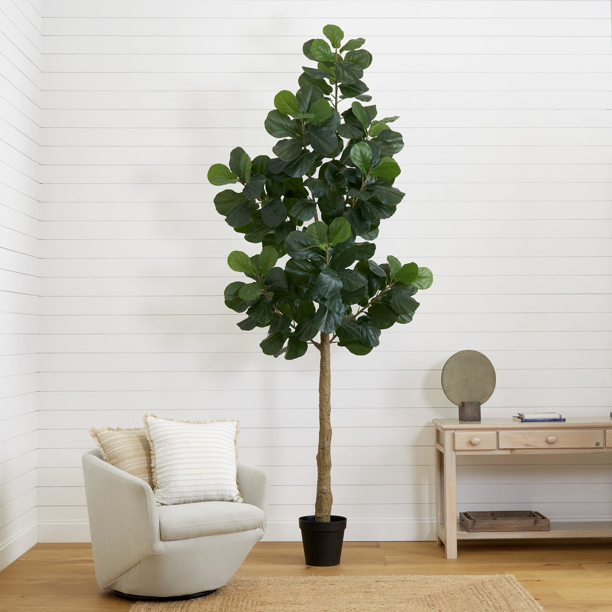 9’ Artificial Fiddle Leaf Fig Tree, photo 4 of 6