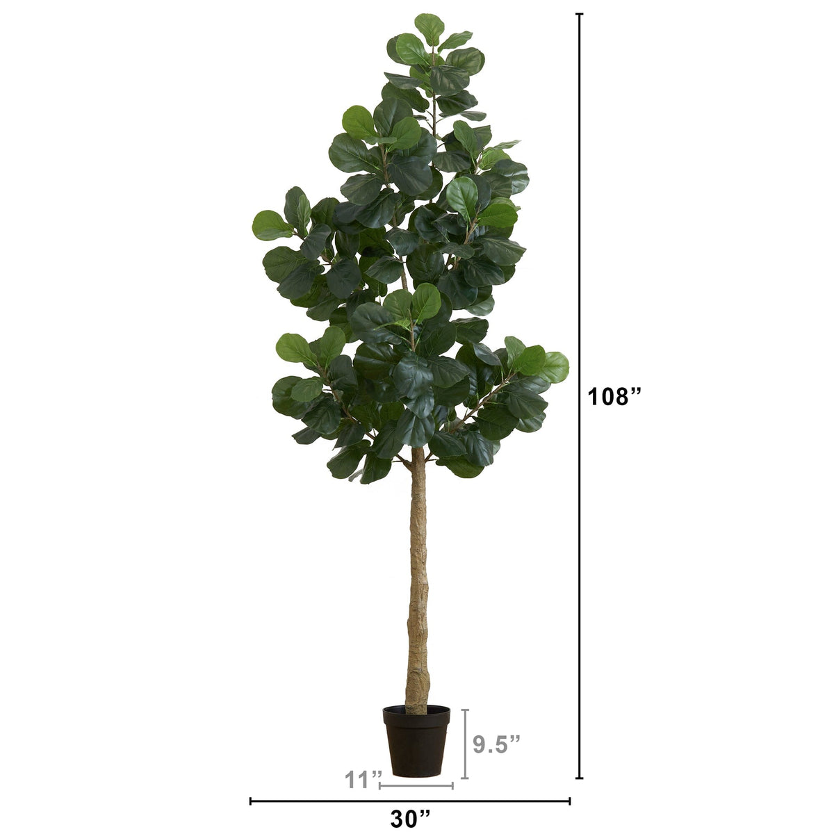 9’ Artificial Fiddle Leaf Fig Tree, photo 5 of 6