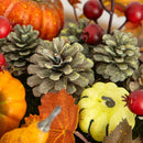 9" Pumpkin, Gourd, Berry and Maple Leaf Artificial Arrangement" by Nearly Natural