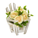 9” Camellia Artificial Arrangement in Chair Planter