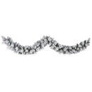 9’ Flocked Christmas Artificial Garland with 180 Bendable Branches