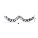 9’ Flocked Christmas Artificial Garland with 180 Bendable Branches