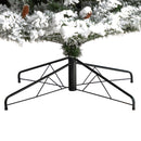 9' Flocked White River Mountain Pine Christmas Tree with Pinecones and 650 Clear LED Lights