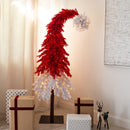 7’ Holiday Red Santa’s Hat Christmas Tree with 500 LED lights and 1272 Bendable Branches