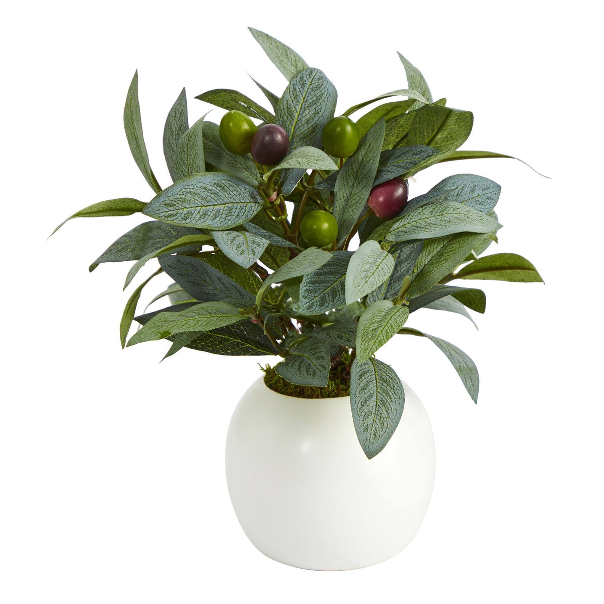 9” Olive Artificial Plant in Decorative Planter, photo 3 of 6