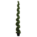 9' UV Resistant Artificial Rosemary Spiral Topiary Tree (Indoor/Outdoor)