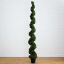 9' UV Resistant Artificial Rosemary Spiral Topiary Tree (Indoor/Outdoor)