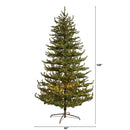 9’ Vancouver Mountain Pine Artificial Christmas Tree with 750 Clear Lights and 2583 Bendable Branches