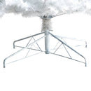 9' White Artificial Christmas Tree with 1860 Bendable Branches and 650 LED Lights