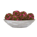 Artificial Kalanchoe Balls (Set of 6) with Decorative Vase