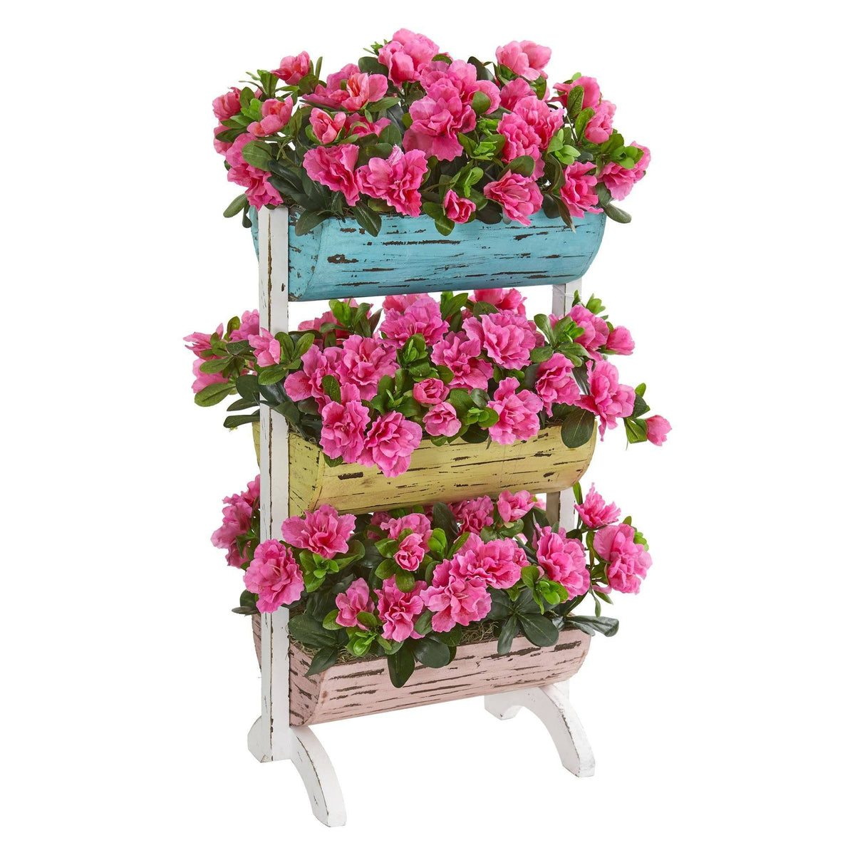 Azalea Artificial Plant in Farmhouse Stand