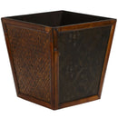 Bamboo Square Decorative Planters (Set of 4)