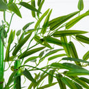 Bamboo Tree with White Planter UV Resistant (Indoor/Outdoor) by Nearly Natural