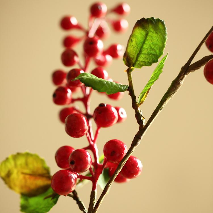 Artificial Fruit Berry Stems in Various Colors 31" Tall Silk Plant