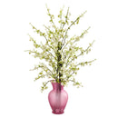 Cherry Blossom Artificial Arrangement in Rose Vase