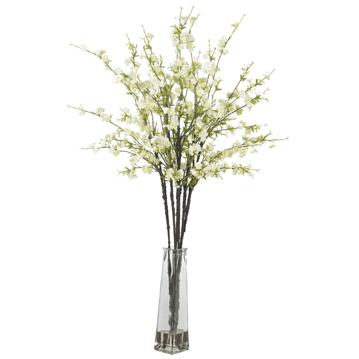 Cherry Blossoms w/Vase Silk Flower Arrangement, photo 2 of 2