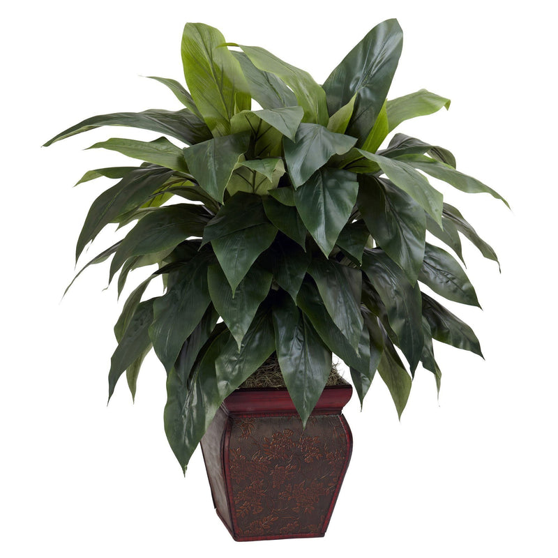 Cordyline w/Decorative Vase Silk Plant