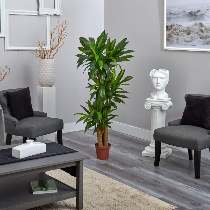 Corn Stalk Dracaena Silk Plant (Real Touch), photo 3 of 3