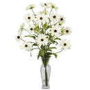 Cosmos w/Vase Silk Flower Arrangement