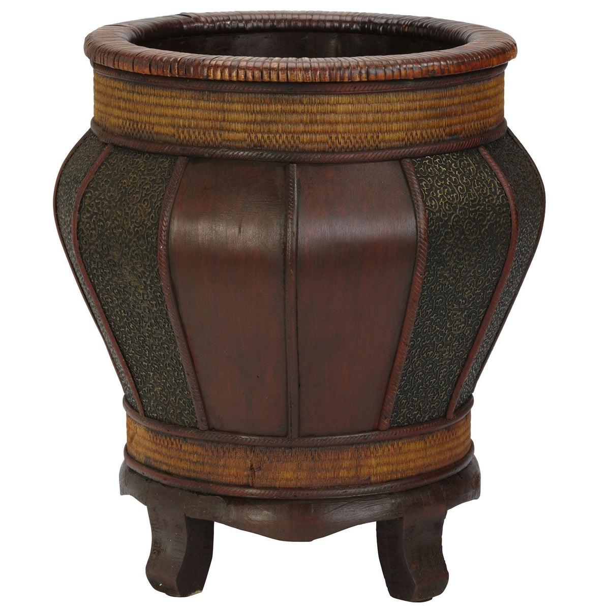 Decorative Wood Panel Planters (Set of 2), photo 3 of 3