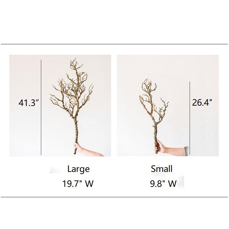 Artificial Dry Tree Branch Brown Stem