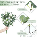 Artificial flower plants eucalyptus stems 90pcs wedding decor by Decorbites