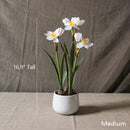 Artificial Silk Real Touch Daffodil Flower Bonsai