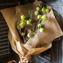 Artificial Fruit Mini Apple Stems in Green 23" Tall Silk Plant